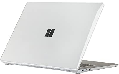 Se7enline Compatible with 2022 13.5 inch Microsoft Surface Laptop 5 Case for 2021 2019 2018 Surface Laptop 4/3/2 with Alcantara Material Model 1769/1867/1958/1950 Hard Shell Case,Crystal Clear