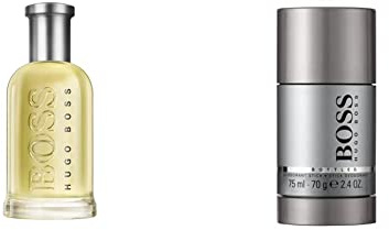 BOSS BOTTLED Eau de Toilette, orientalisch-holziger Herrenduft, 200ml & BOSS BOTTLED Deo-Stick, orientalisch-holziger Herrenduft mit Zimt und Moschusnoten für vielseitige Männer, 75ml (1er Pack)