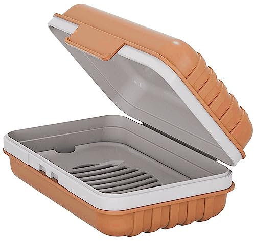 Porte-savon de voyage avec couvercle – Porte-savon drainant – Porte-savon portable pour voyage, camping, plein air, salle de sport, salle de bain, voyage essentiels