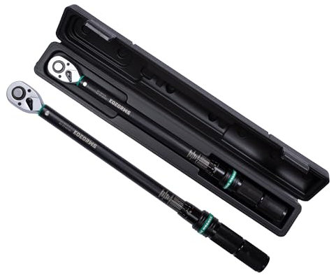 KOEORWS TOOLS Drehmomentschlüssel 1/2 Antrieb (20-170 ft.lb/27.1-217 nm), 45 Zähne Ratschenkopf mit Dual-Direction Click Type Mechanischer Drehmomentschlüssel