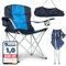 Z.M.C Chaise de camping pliable avec 2 porte-gobelets et sac de transport, fauteuil de camping pliable, chaise de pêche jusqu'à 120 kg, chaise pliante pour activités de plein air