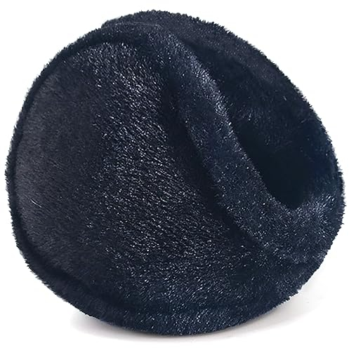 Ohrenschützer Winter Herren und Damen Universal, Ohrenwärmer Fleece Windschutz, Earmuffs Superweicher Plüsch, Ohrwärmer Flauschig, Winterzubehör Ohrenband Outdoor Arbeit Motorrad Skifahren (Schwarz)