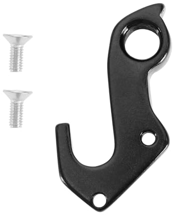 YINETTECH Bike Tail Hook Schaltwerk Aufhänger Hinterrad Mechanische Schalthaken Aluminiumlegierung mit 2 Schrauben Kompatibel mit Focus Schwarz