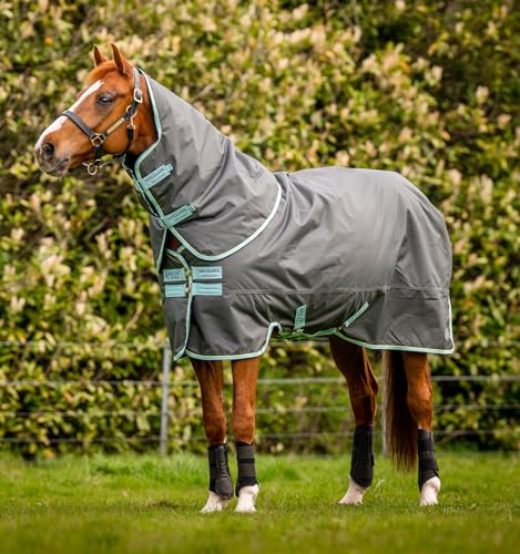 Horseware Amigo Hero Ripstop Plus 200g Turnout Decke 600D Medium Shadow/Blue Haze & Navy, Größe:4'6