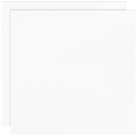 BENECREAT 2 Pcs 20x20cm Tapis en Silicone Carré, Sets de Table Imperméables Blancs en Silicone de 2 mm, Tapis de Table Antidérapant Polyvalent pour la Protection du Comptoir, Tapis à Café