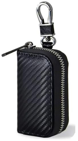 Faraday-Box für Autoschlüssel, Signalblocker, Anti-Hacking, Diebstahlschutz, RFID-Signalblockiertasche, PU-Ledertasche, Blocker