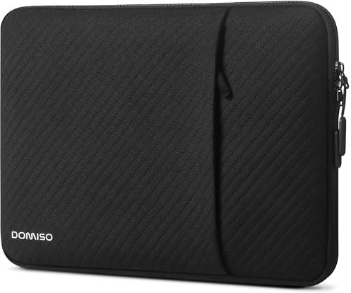 DOMISO 14 Inch Laptop Sleeve Protective Tablet Case Bag Portable PC Pouch for 14 Laptops/Chromebook 14 / Lenovo IdeaPad ThinkPad/HP Pavilion 14 Stream 14 / Dell/MSI, Black