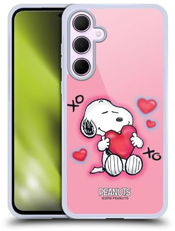 Head Case Designs Offizielle Peanuts XOXO Snoopy Plankenweg-Spritzpistole Soft Gel Handyhülle Hülle kompatibel mit Samsung Galaxy A35 5G