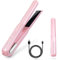 Cordless Hair Straightener, Portable Flat Iron for Hair, Fast Heating Flat Iron, Adjustable Temperature, Type-C Rechargeable, Mini for Travel(Pink)