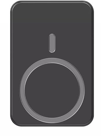 Wireless Power Bank, 5000mAh, 10000mAh, 20000mAh, 50000mAh Magnetic Powerbank Fast Charging Input Portable Charger for iPhone 15/14/13/12/Pro/Pro Max-Black (20000 Mah)