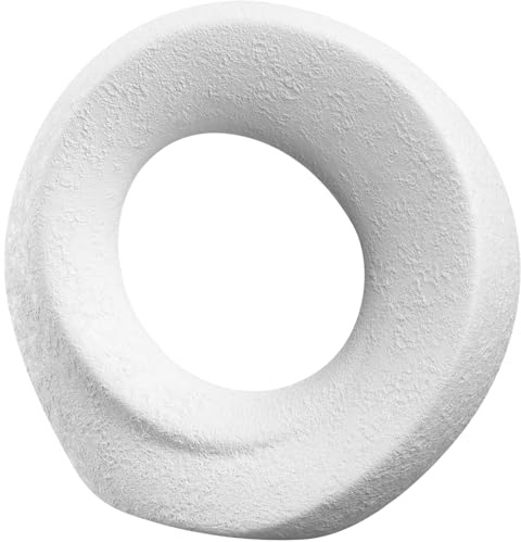 LEONARDO HOME Oggetto Keramikobjekt, 1 Stück, stilvolles Kunkstwerk aus Keramik, Moderne Dekoration mit erfrischender Atmosphäre, runde Form, Blickfang, handarbeitHöhe 17 cm, weiß, 059010