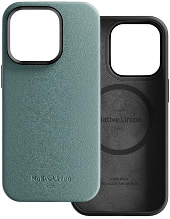 Native Union Active Case – MagSafe-kompatibel mit Magneten–Robustes Design–Recycelte Materialien–Fallschutz bis 10 ft/3 m für iPhone 15 Pro (Schiefergrün)