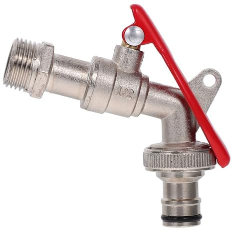 Veemoon Robinet antivol Robinet de jardin extérieur Robinet à eau Robinet pour lavabo robinet de cuisine robinet mural rustique support mural pour robinet Alliage de zinc rouge
