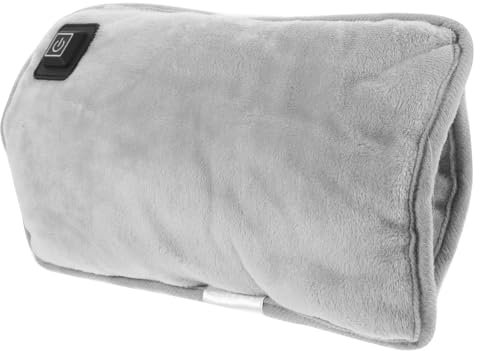 HOMOCONO Hands Warmer Bag Portable Warming Warmer Bag 3 Heat Settings Hot Electric Bag for Cold Therapy and Plush Heating Hot Bag Hand Warmer in Grey