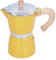 Stove Coffee Machine,Induction Moka Pot,300ml Coffee Pot, Moka Pot Coffee Machine Stainless Steel Moka Pot Classic Stove Coffee Machine Moka Pot(Yellow)