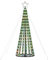 Tidyard Weihnachtsbaum,Beleuchtet Lichterkette Christbaum mit 275 LEDs, LED Tannenbaum Kegelform Lichterbaum mit 8 Beleuchtungsmodi,Weihnachtsbeleuchtung Weihnachtsdeko,Weihnachtsdekoration 180 cm