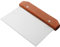 Stainless Steel Chopper 5.9x3.2 Dough Cutter and Scraper, Stainless Steel Chopper with Wooden Handle, Reusable Kitchen Dough Cutter for Cake Noodle Pizza
