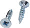 SKIR'CO (48 pcs) Vis à bois en acier zingué 6,0 x 30 mm, tête fraisée Pozidriv, vis pour aggloméré, PZ entièrement filetées
