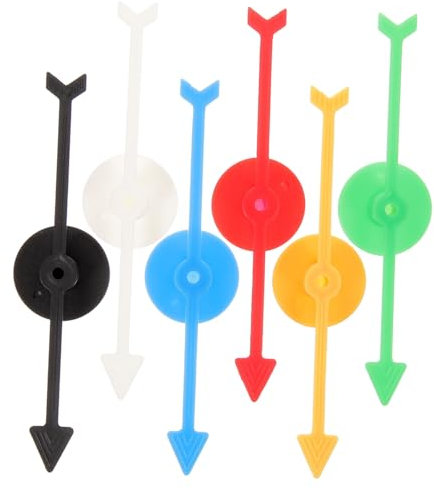 UPKOCH Pädagogisches Mathematik-lehrmittel 6 Bunte Spielpfeile Aus Kunststoff Ersatz Für Brettspiel-radpfeile