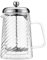Café Olé Cafetière Rotolo 8 tasses, double paroi isolée, verre et acier inoxydable