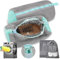 ZTBFHLZQ Bolsa de Lavado de Zapatos, Bolsas para La Colada para Zapatos, Bolsa Para Lavar Zapatillas, Bolsa de Lavandería con Cremallera, bolsa de lavado de zapatos reutilizable (Gris 2pcs xin)
