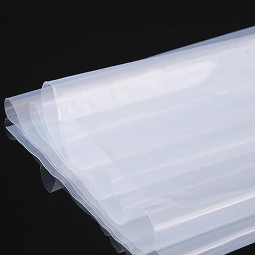 HRJZF 3M X 10M Heavy Duty Polythene Plastic Sheeting - Thickened Clear Plastic Dust Waterproof Sheets，Garden Grow Polythene Cover Sheets for Gardening Insulation Building Rubble Protection