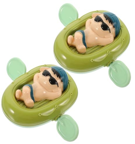 Abaodam 2stücke Boot Spielzeug Für Badewanne Mit Aufziehmechanismus Aus Kunststoff Für Junge Mädchen Niedliches Badespielzeug Boot Mit Aufziehfunktion Für Badewanne