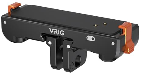 VRIG Quick Release Mount Holder for Insta360 Go 3S / Go 3 with Charging | AC-39 quick-change mount action cam adapter with 1/4 inch thread and 2-prong for helmet mount, neck mount, tripods