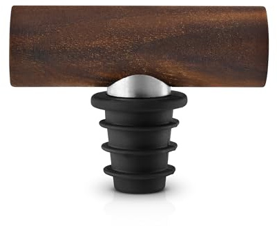 EVA SOLO | Liquid Lounge Weinverschluss | Hält den Wein noch Lange nach dem Öffnen frisch und aromatisch | Walnut Wood