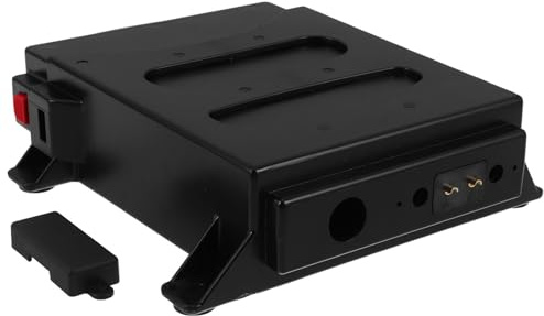 NIYANGLE Electric Wheelchair Battery Holder Case for Mobility Scooters and Electric Wheelchairs, 16a Capacity, Weather Resistant Plastic with Ventilated Design and Side-Hanging Pull-Out