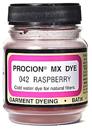 Jacquard Procion MX Fibre Reactive Dye, Raspberry Shade, Permanent Fabric Colour for Cotton, Linen, Rayon