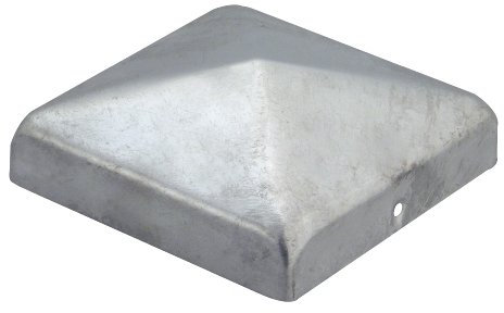 GAH-Alberts 205843 Pfostenkappe für Holzpfosten, flache Form, feuerverzinkt, 90 x 90 mm / 10 Stück