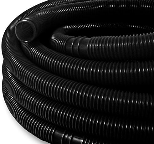 Wiltec Poolschlauch 6 m ⌀38 mm, Schwimmbadschlauch mit Muffen, Pumpenschlauch für Schwimmbecken, Saugschlauch, Solarschlauch