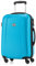 HAUPTSTADTKOFFER - Wedding - Handgepäck Koffer Kabinen Hartschalen-Koffer Trolley Rollkoffer Reisekoffer, TSA, Doppelrollen 55 cm, 42 Liter, Cyanblau
