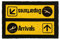 CKB LTD® ARRIVALS AND DEPARTURES Airport Novelty DOORMAT Unique Doormats Front/Back Door Mats Made with a non-slip PVC backing - Natural coir - Indoor & Outdoor