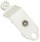 GARDINIA Carrello a rullo per pannelli, carrello per pannelli Atlanta e binari per tende a pannelli, larghezza del canale 5,5 mm, plastica, bianco, 2 pezzi