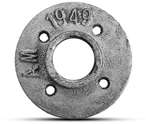 EsportsMJJ 1 Inch Dn32 Industrial Style Silver Cast Eisen Steel Rohr Stutzen Flansch