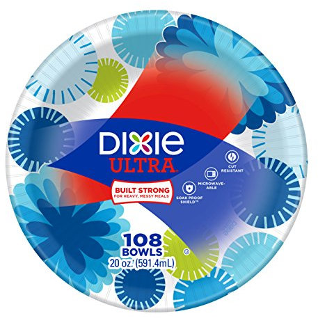 Dixie Ultra Paper Bowls, 20 oz, 108 Count