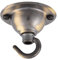 ElekTek Ceiling Chandelier Hook Plate 65mm - Brushed Antique