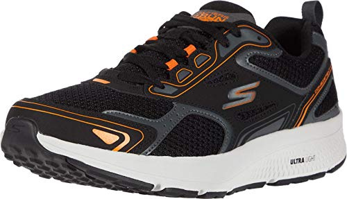 Skechers Mens Consistent Runners Trainers Low Top Lace Up Black/White/Orangeg 9.5 (44)