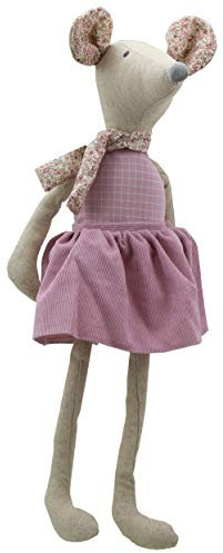 Wilberry - Linen - Large Pink Mouse Soft Toy - WB004233