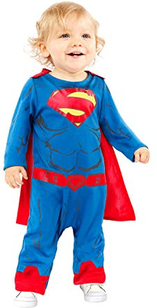 amscan (PKT) (9906712) Child Boys Superman Costume (12-18m)