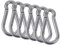 M4 Karabiner 304 Edelstahl Karabinerhaken Haken Schnapphaken Feuerwehrkarabiner für Schlüsselanhänger Sonnensegel Zubehör Boxsack Camping Wandern 6PCS