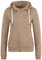 OXMO OXVicky Sweat Zip-Hoodie Damen Sweatjacke Kapuzenjacke Hoodie mit Kapuze Kordel Reißverschluss Eingrifftaschen Regular fit, Größe:XS, Farbe:Sand MELAN (7984093)