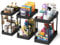 Meltrck Organizador Bajo Fregadero 3 Unidades - Estante Doble Nivel Fijo para Cocina y Bano, Sistema deAlmacenamiento Listo para Usar (incluye Soporte para Productos de Limpieza)