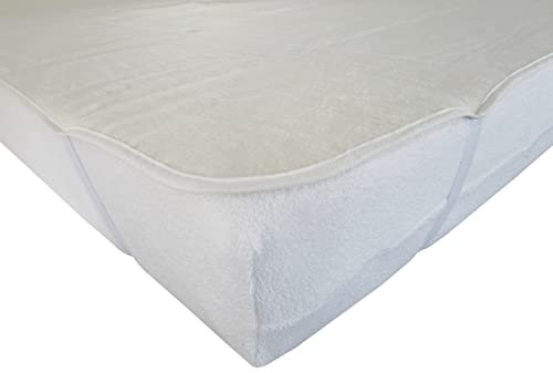 Dukal | Molton-Auflage mit Eckgummi | 80 x 190 cm | aus hochwertigem Kalmuck-Molton | 100% Baumwolle | Gewicht ca. 440g/m² | Made in Germany