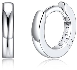 Silvora Mini Creolen Silber Ohrringe Damen 6mm Kleine Huggie Creolen 925 Silber Basic Earring Hoop Kreis 6mm Kreolen Ohrstecker Hypoallergen Geschenke für Damen Frauen