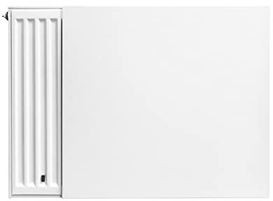 Belrad Planplatte für Heizkörper, glatte Frontabdeckung aus Stahl, Heizkörperverkleidung pulverbeschichtet RAL 9016, magnetische Befestigung, passend für Universalheizkörper, HxB 300x2200 cm, Weiß