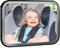Baby Autospiegel, Drehbarer Nach Hinten Gerichteter Autositz Spiegel mit Breiter, Klarer Sicht, Bruchsicherer&Verstellbarer Konvexer Autorücksitzspiegel für Kleinkinder, Flexibel und Stabil