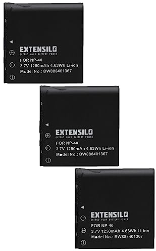 EXTENSILO 3X Akku kompatibel mit Digilife DDV-H30